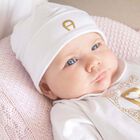 Baby White Logo Hat, 2, hi-res