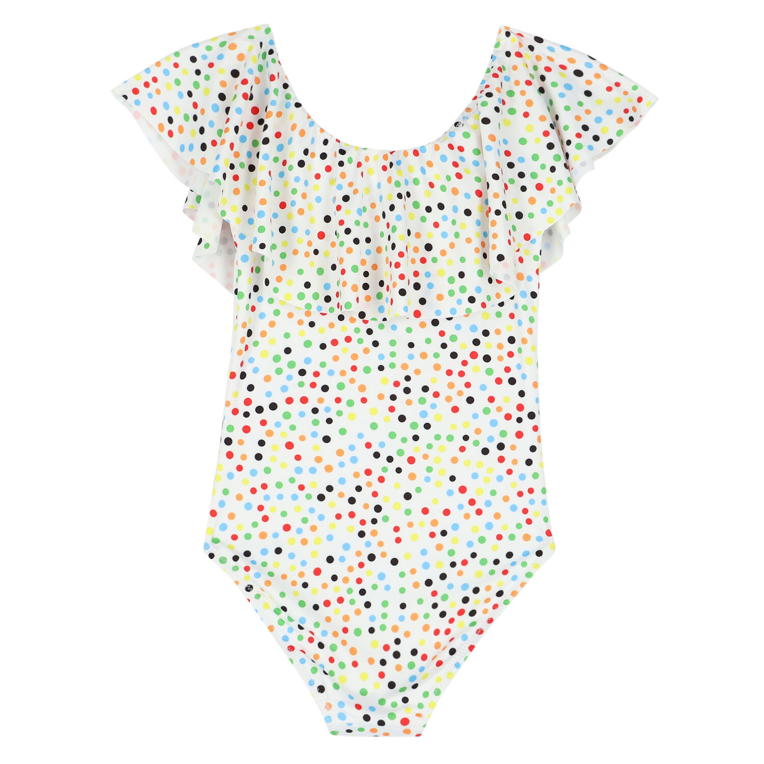 Girls Multi-Colored Dot Swimsuit, 1, hi-res image number null
