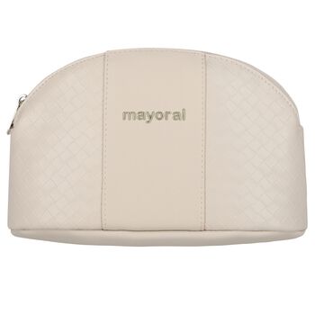 Beige Logo Baby Wash Bag