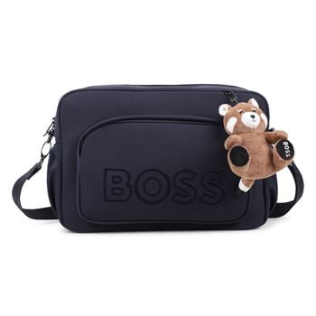Navy Blue Logo Red Panda  Baby Changing Bag