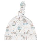Baby Boys Blue & White Carousel & Hot Air Balloon Babygrow Set, 1, hi-res