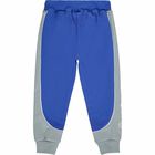 Boys Blue & Grey Logo Tracksuit, 1, hi-res