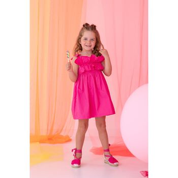 Girls Pink Ruffle dress