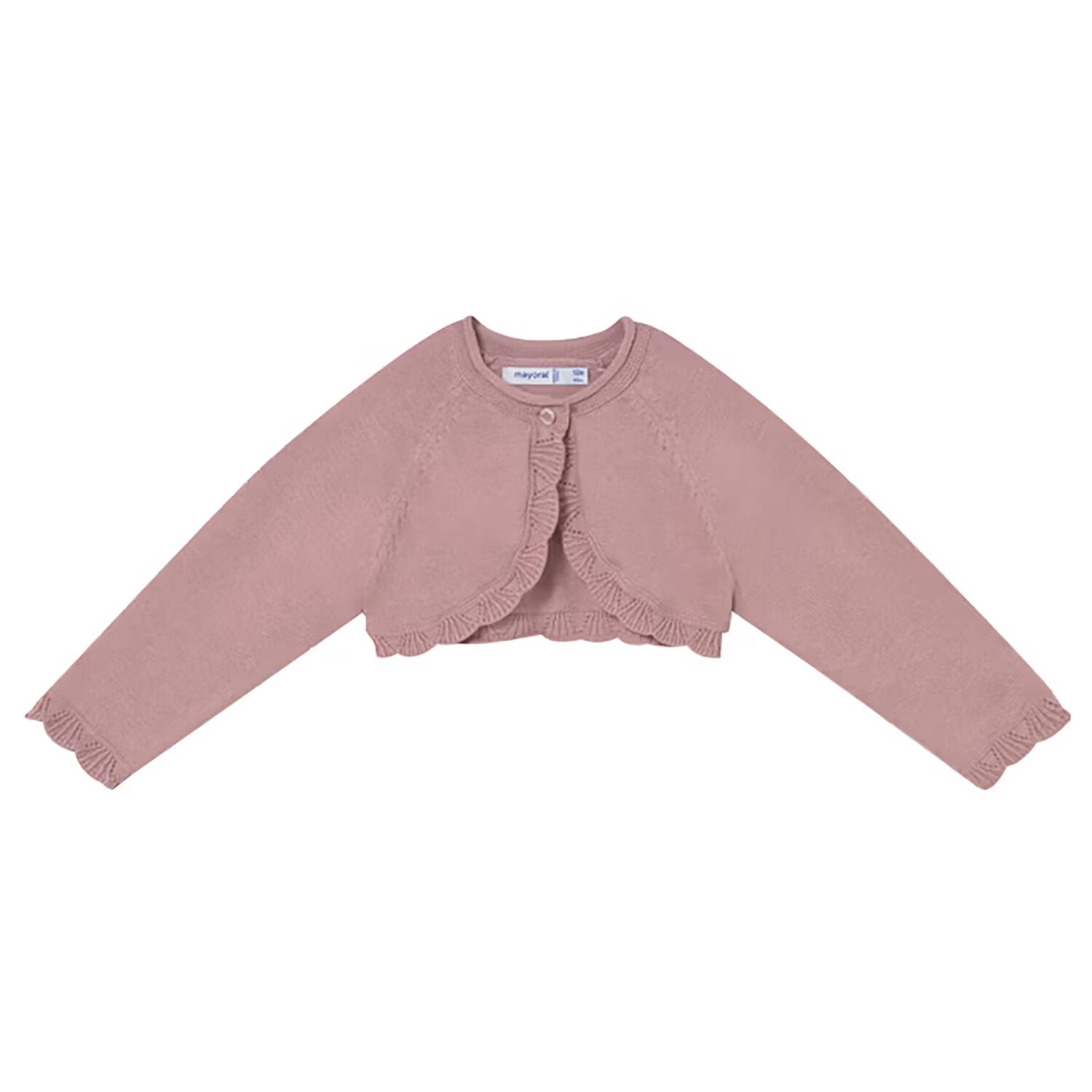 Younger Girls Pink Knitted Cardigan, 5, hi-res image number null