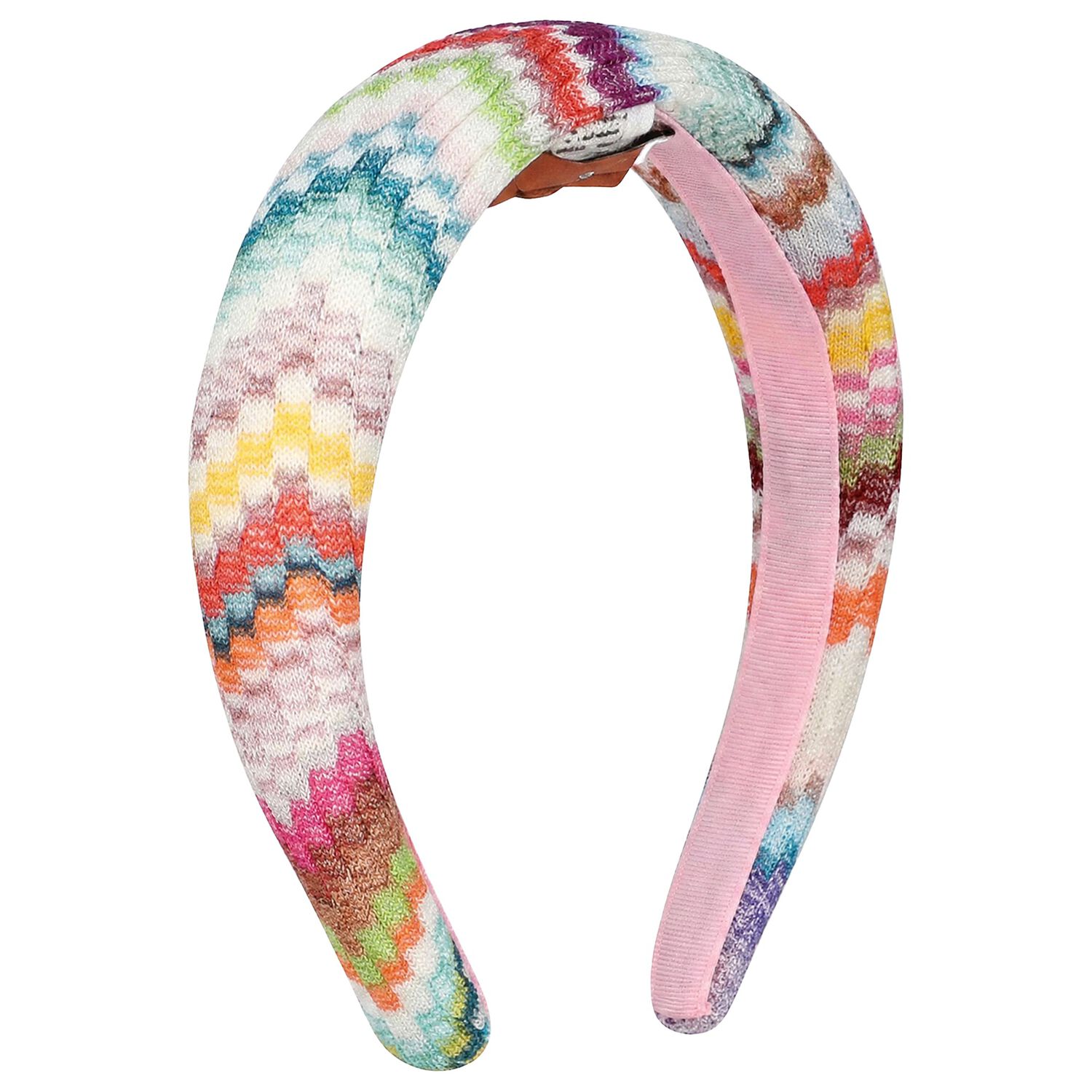 Girls Multi-Coloured Zigzag Headband, 1, hi-res