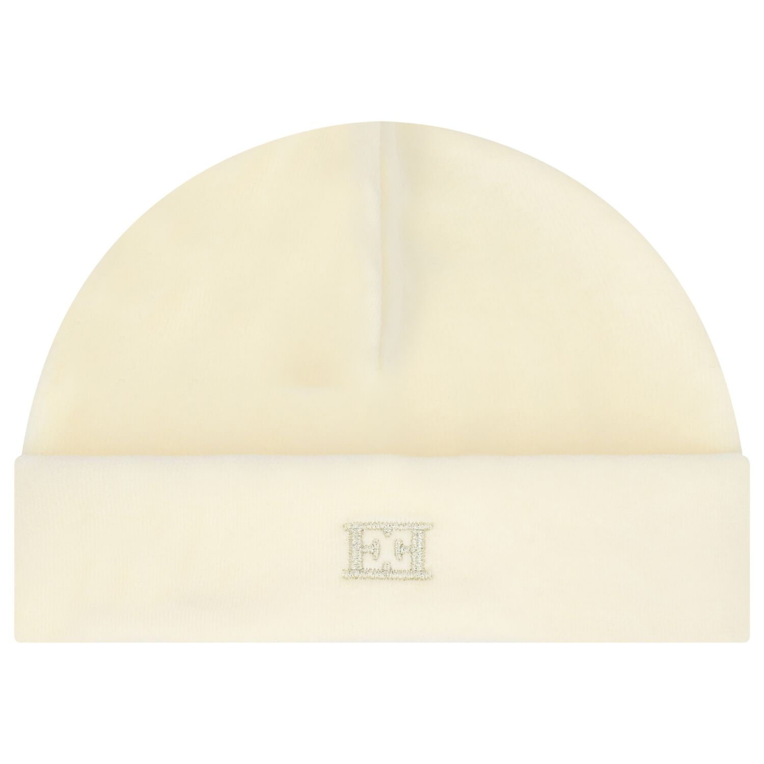 Baby Girls Ivory Logo Hat, 1, hi-res