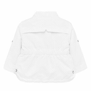 Younger Girls White & Silver Jacket