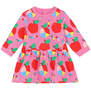 Younger Girls Pink Apple Dress