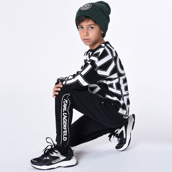 Boys Black Logo Sweatshirt