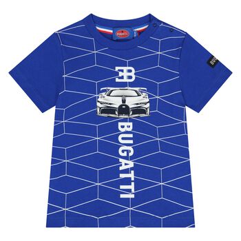 Younger Boys Blue Logo T-Shirt 