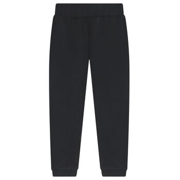 Girls Black Logo Joggers