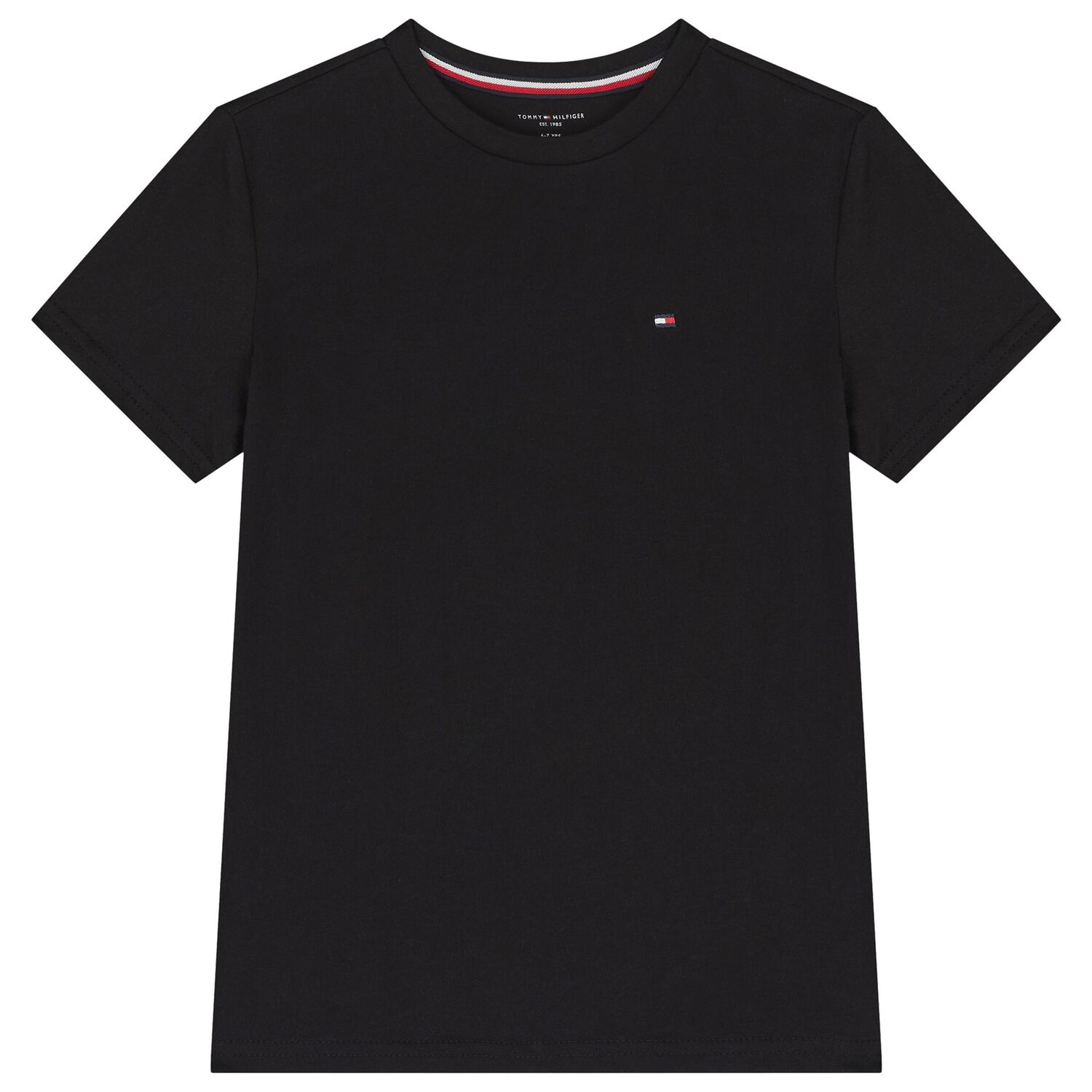 قميصان قطنية بشعار باللونين الأبيض والأسود للأولاد ( قطعتين), 1, hi-res