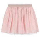 Girls Pink Polka Dot Skirt, 1, hi-res