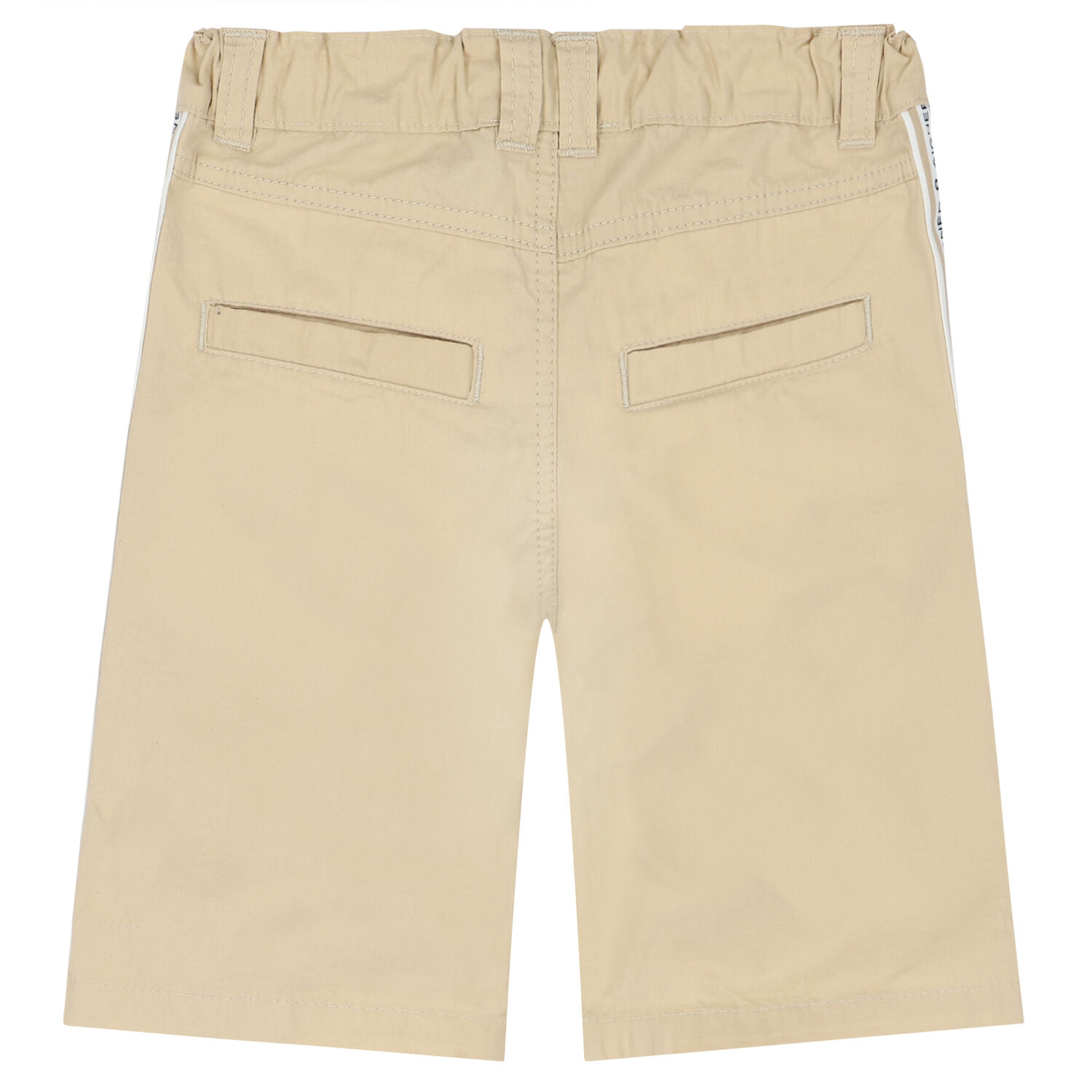 Boys Beige Logo Shorts, 3, hi-res image number null