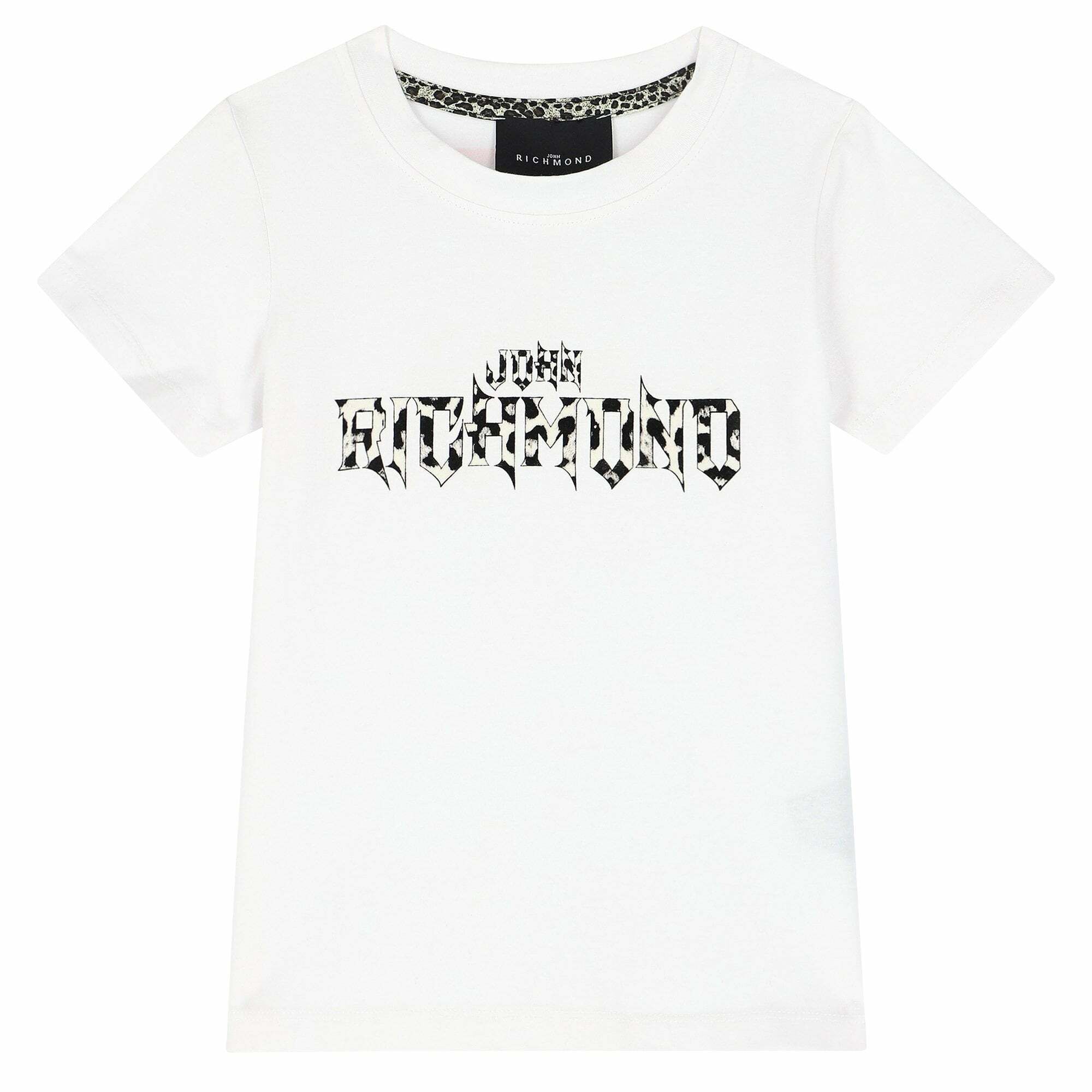 John Richmond Junior logo-print short-sleeve T-shirt - White