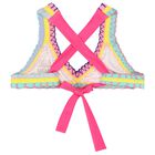 Girls Pink Embroidered Bikini, 1, hi-res