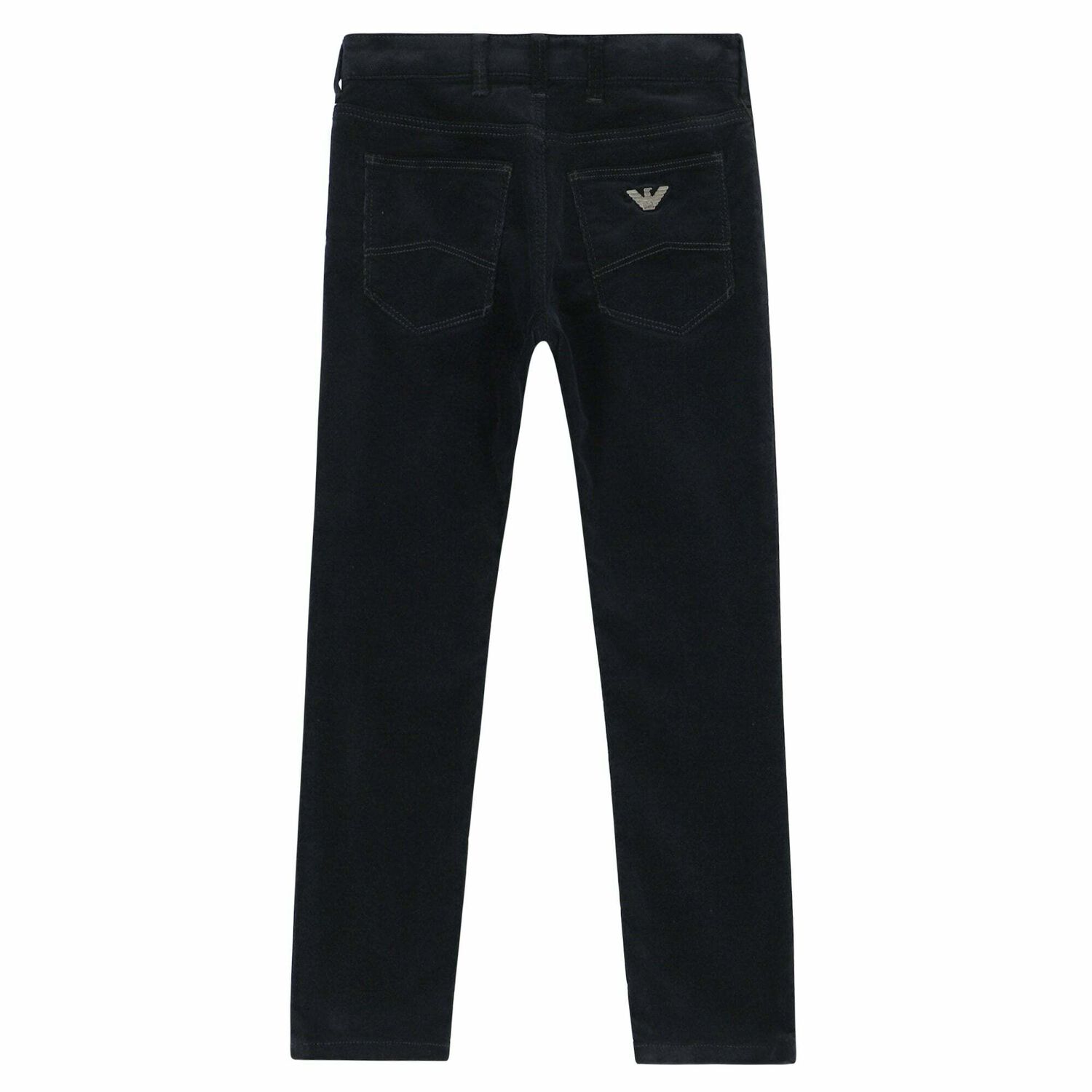 Boys Navy Blue Logo Jeans , 1, hi-res image number null