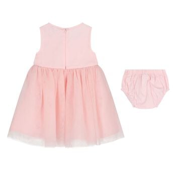 Baby Girls Pink Tulle Dress Set