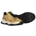 Girls Gold Logo Trainers, 1, hi-res