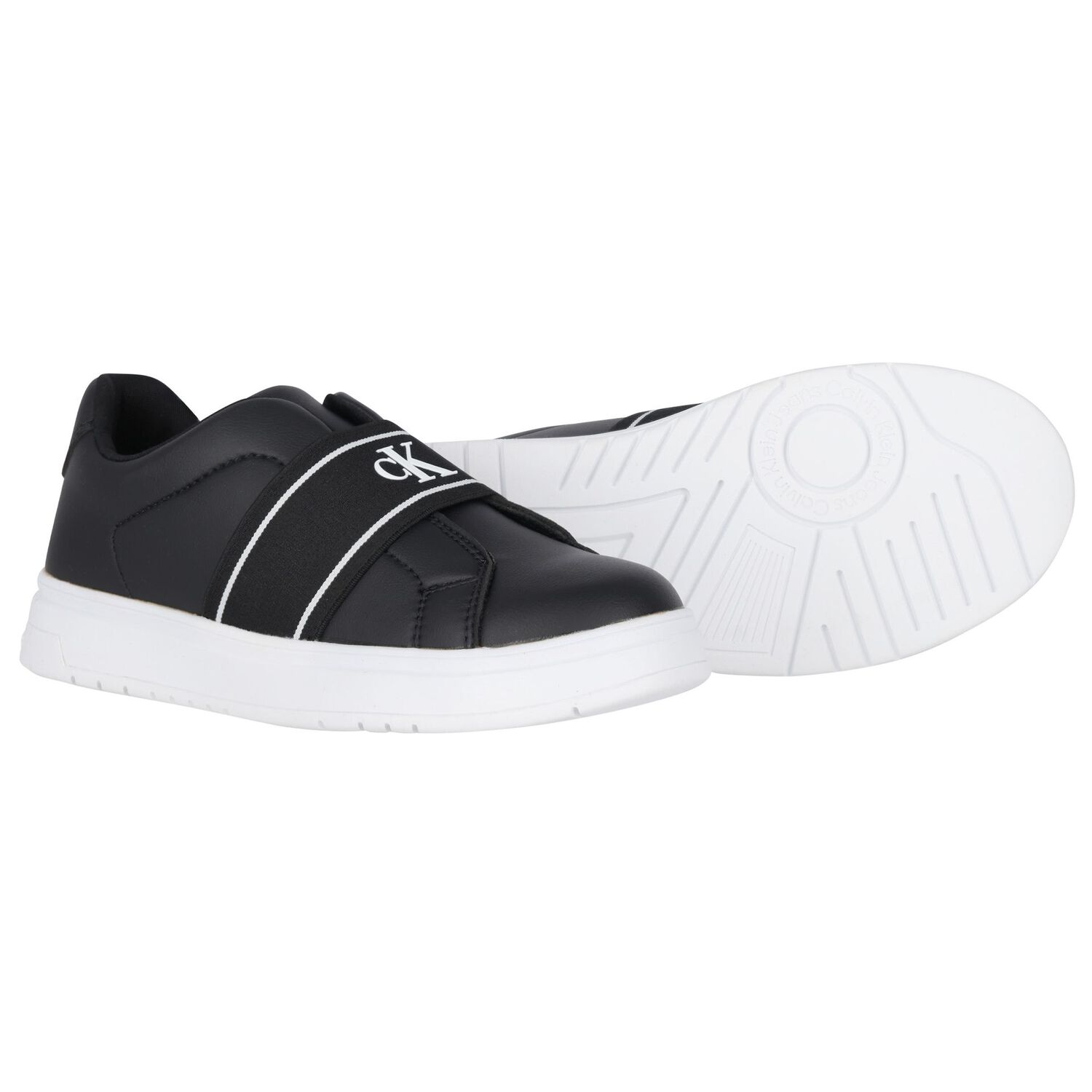 Black & White Logo Trainers, 1, hi-res