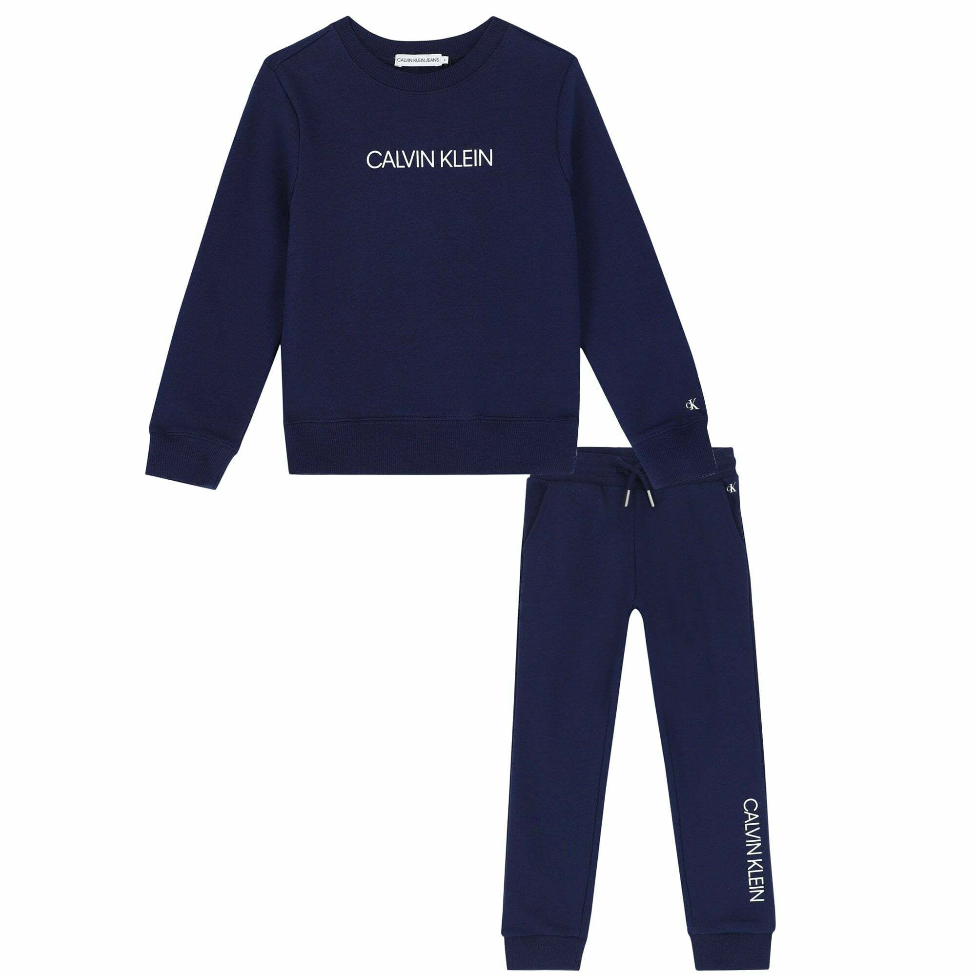 Calvin Klein Boys Navy Logo Tracksuit Junior Couture