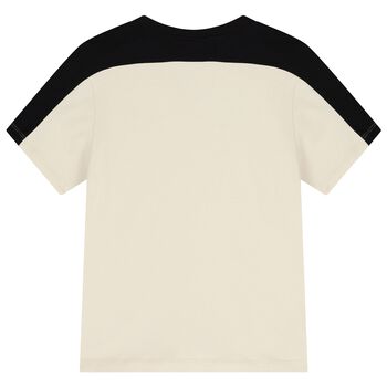 Boys Beige Logo T-Shirt