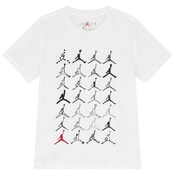 Boys White Jordan Logo T-Shirt