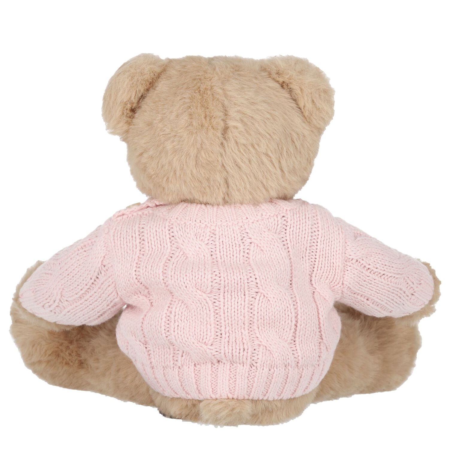 Girls Beige & Pink Teddy Bear Soft Toy, 1, hi-res