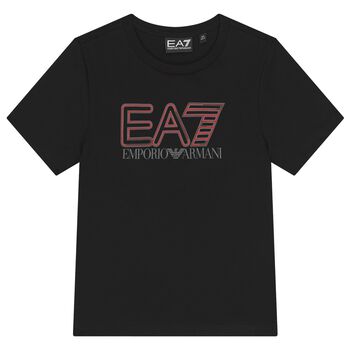 Boys Black Logo T-Shirt