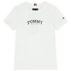 Boys White Logo T-Shirt, 1, hi-res
