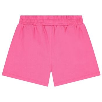 شورت بنات بشعار تيدى بير باللون الوردى 