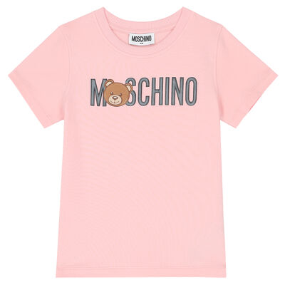 Pink Teddy Logo T-Shirt