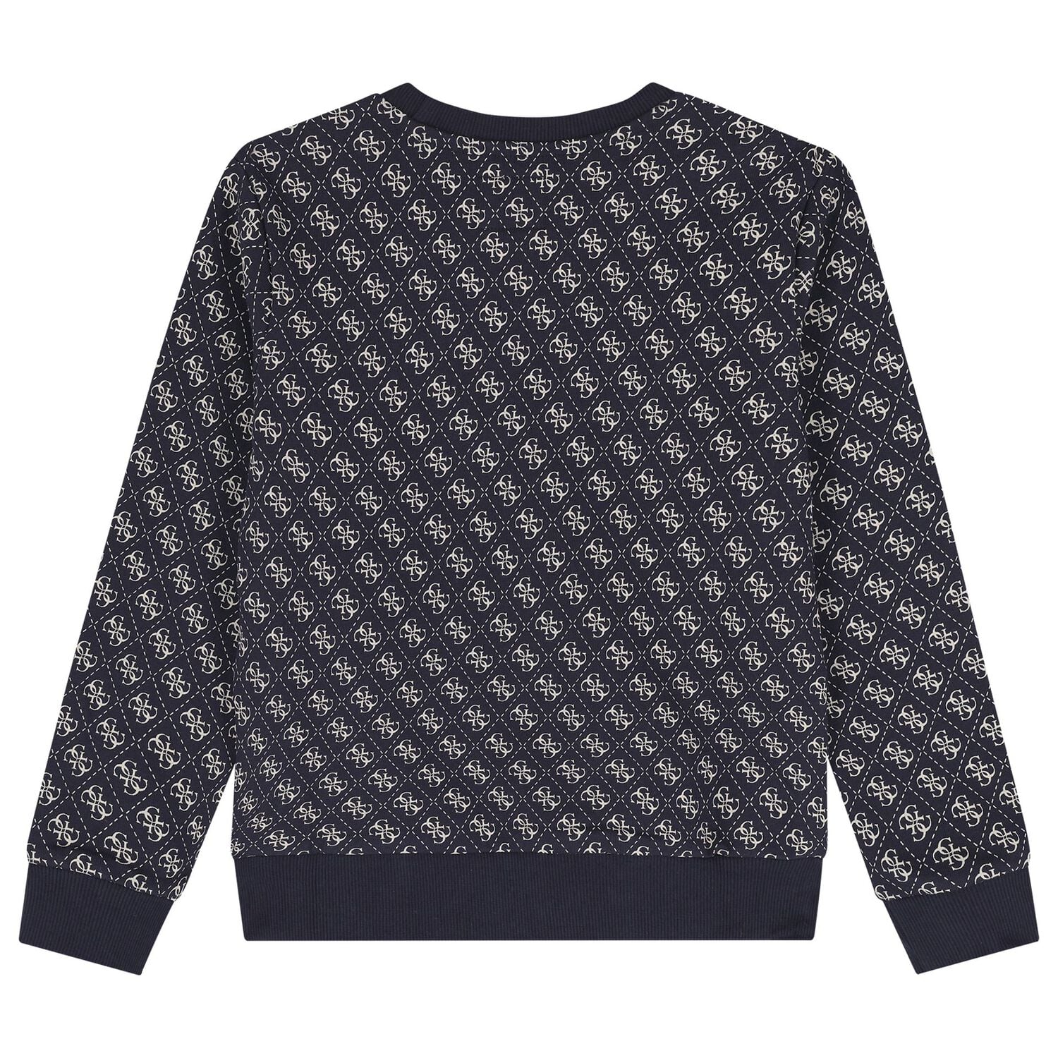 Boys Navy Blue Logo Sweartshirt, 2, hi-res