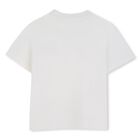 Girls Mini Me Ivory Logo T-Shirt, 1, hi-res