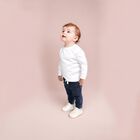 بنطلون رياضى بالشعار باللون الكحلى للاولاد, 1, hi-res