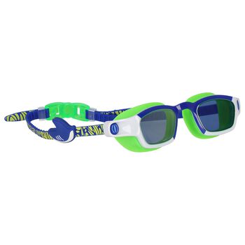 Boys Green, Blue & White Swimming Goggles