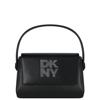 Girls Black Faux Leather Handbag