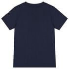 Boys Navy Blue Logo T-Shirt, 2, hi-res