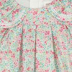 Baby Girls Green & Red Floral Dress Set, 2, hi-res