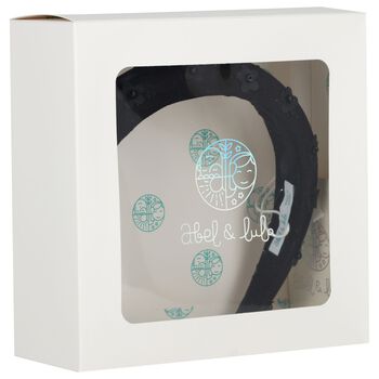 Girls Black Floral Tulle Headband