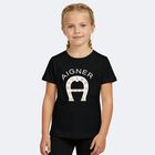 Girls Black & White Logo T-Shirt, 2, hi-res