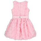 Girls Pink 3D Flower Dress, 2, hi-res