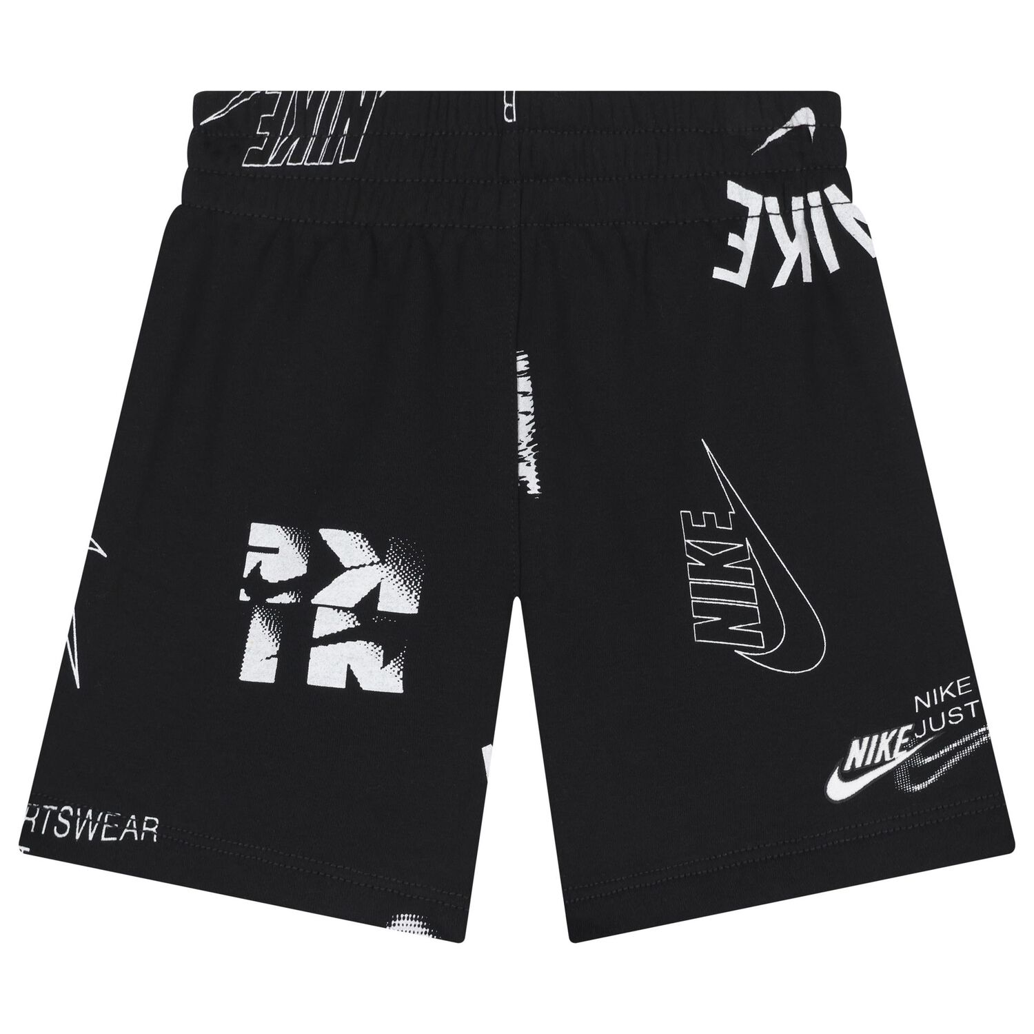 Boys Black Logo Shorts Set, 2, hi-res