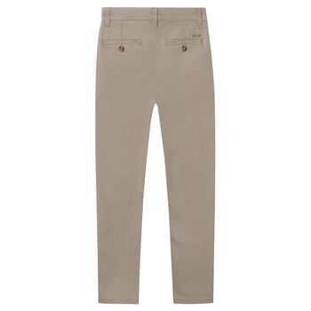 Boys Beige Chino Trousers