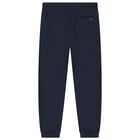 Boys Navy Blue Varsity Logo Joggers, 1, hi-res
