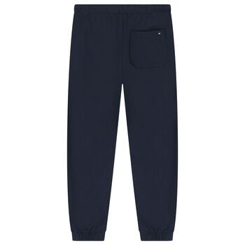 Boys Navy Blue Varsity Logo Joggers