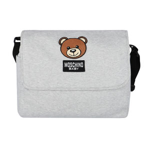 Grey Teddy Logo Baby Changing Bag