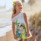 فستان بطبعة جرافيك باللون الابيض, 1, hi-res