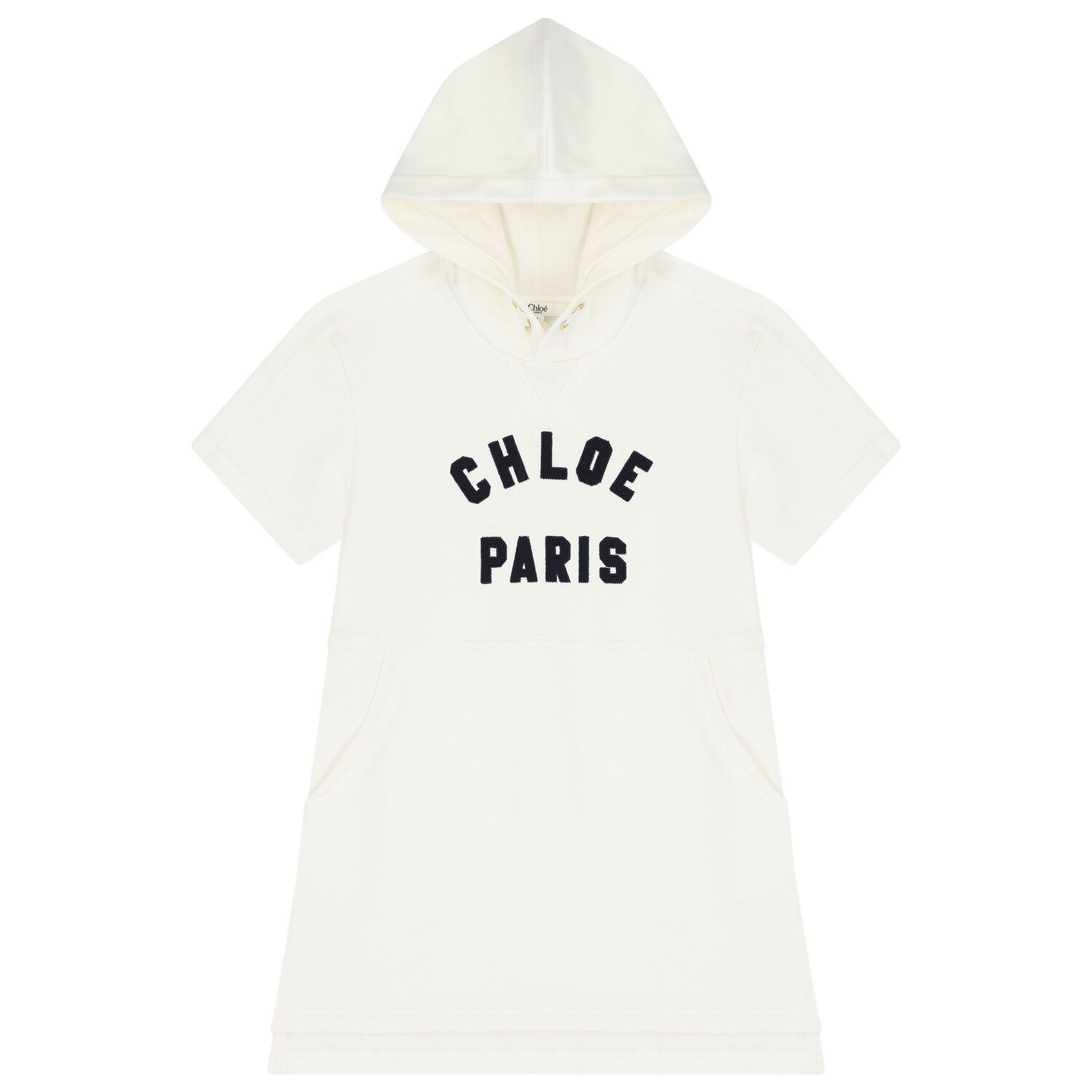 فستان بنات بالشعار باللون  العاجي , 1, hi-res