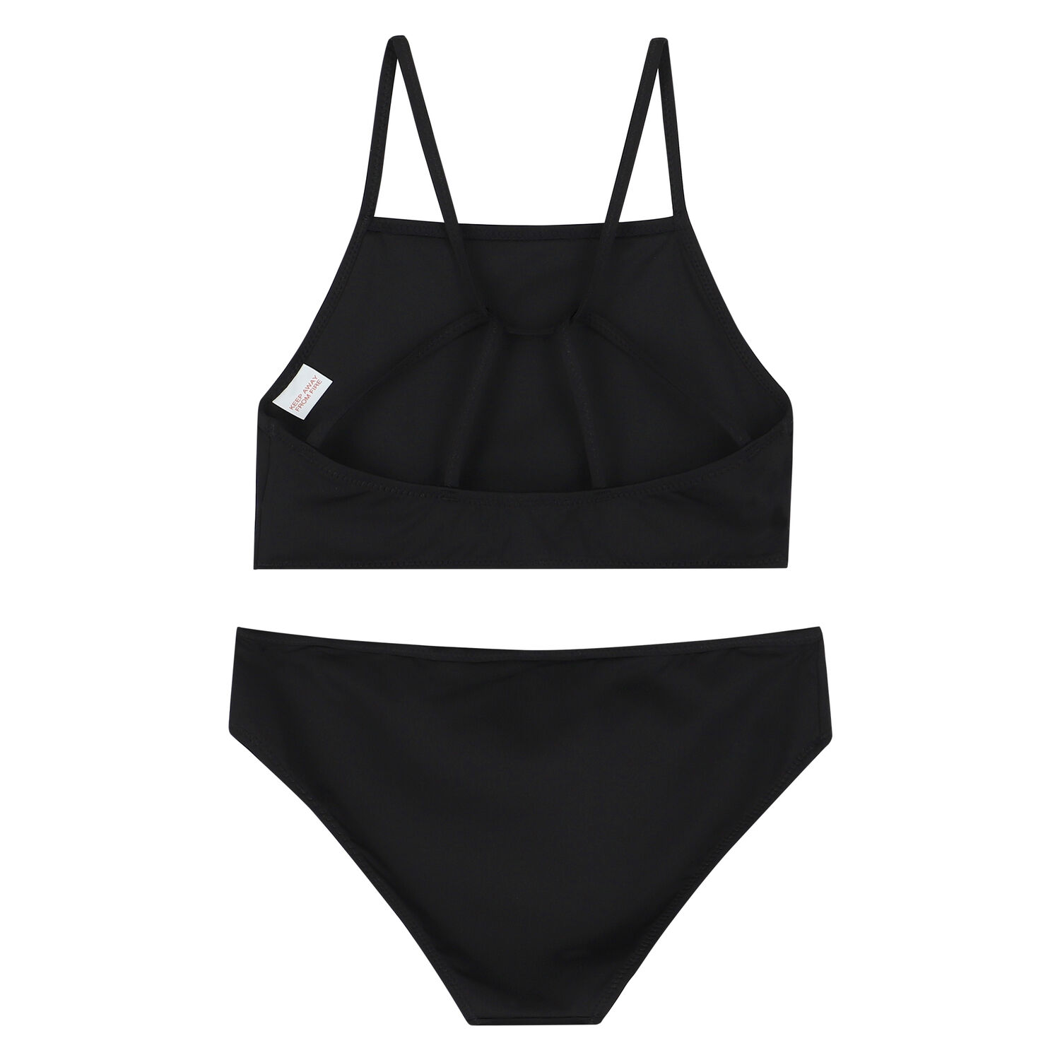 Girls Black Logo Bikini, 1, hi-res image number null
